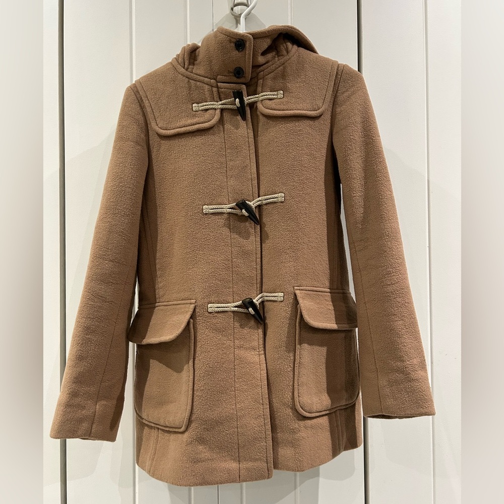 Uniqlo wool-blend toggle coat